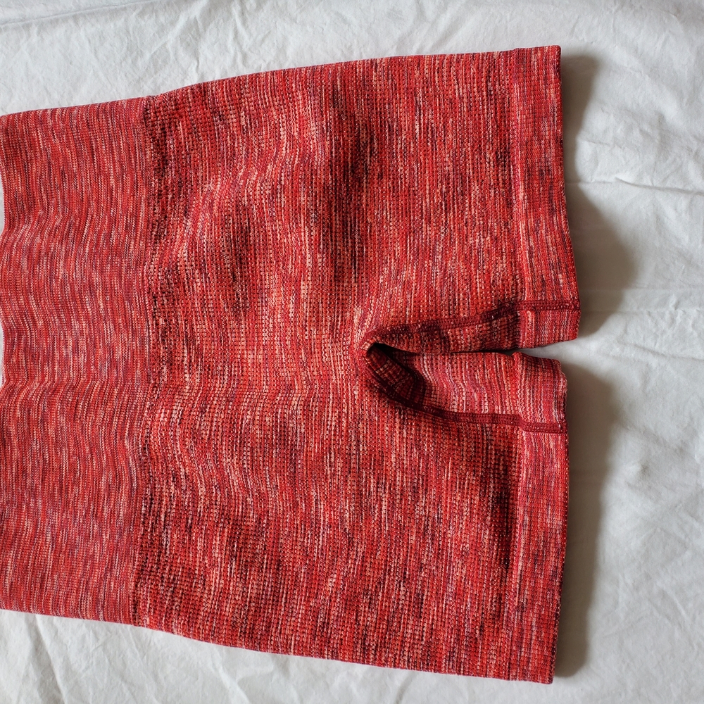 Colsie Med Red Marl Patterned Shorts